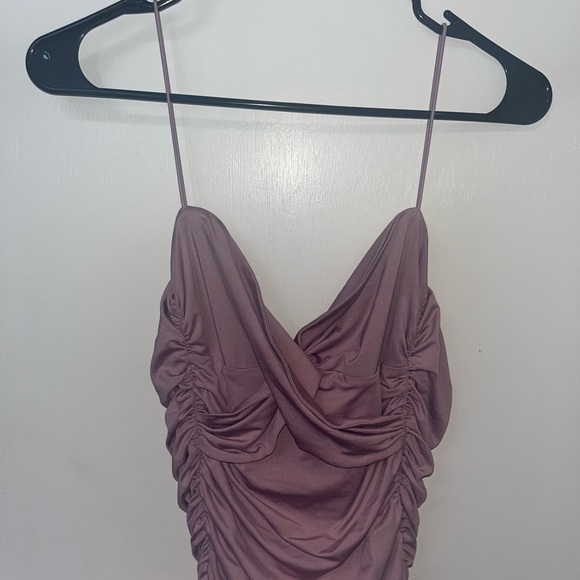 💕 OH POLLY LONG SHOT RUCHED BODYCON MIDI DRESS 💕 - Picture 6 of 11